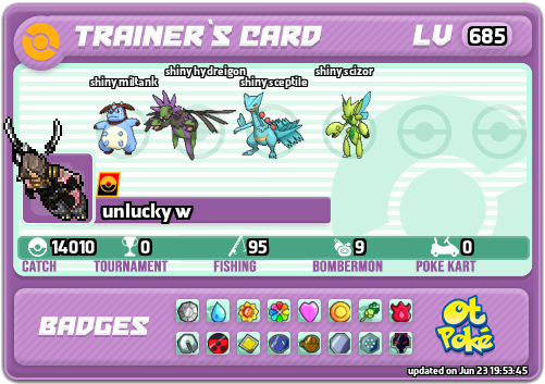unlucky w Card otPokemon.com