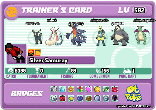 Silver Samuray Card otPokemon.com