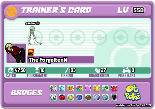 The ForgottenN Card otPokemon.com