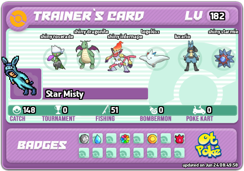 Star Misty Card otPokemon.com