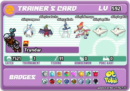 Tryndar Card otPokemon.com