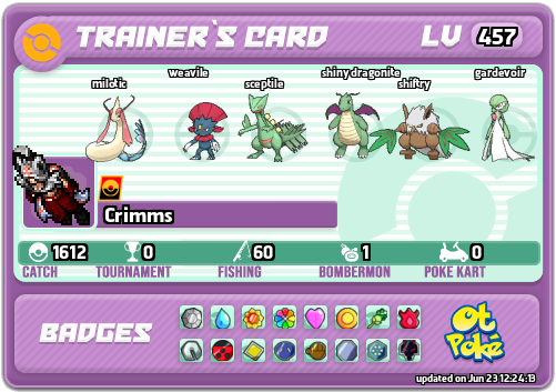 Crimms Card otPokemon.com