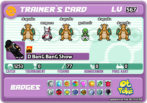 D BanG BanG Show Card otPokemon.com