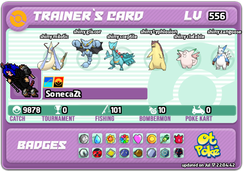 SonecaZt Card otPokemon.com