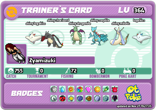 Zyamizuki Card otPokemon.com
