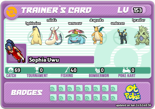 Sophia Uwu Card otPokemon.com