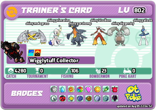 Wigglytuff Collector Card otPokemon.com