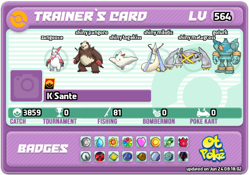 K Sante Card otPokemon.com