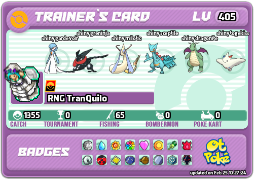 RNG TranQuilo Card otPokemon.com