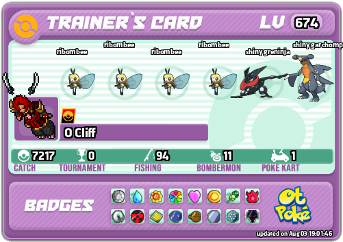 O Cliff Card otPokemon.com