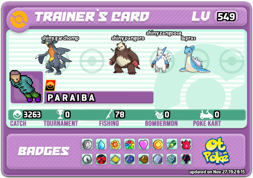 P A R A I B A Card otPokemon.com