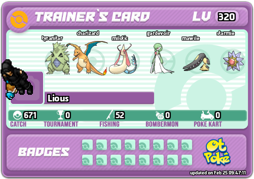 Lious Card otPokemon.com