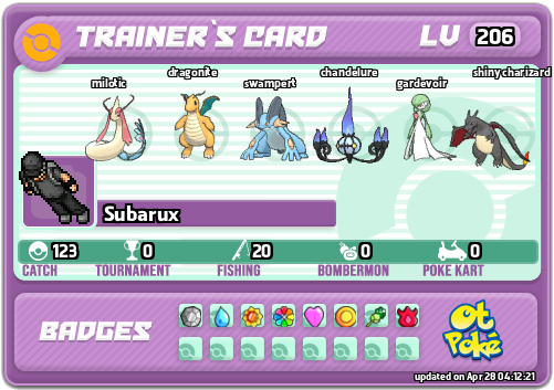 Subarux Card otPokemon.com