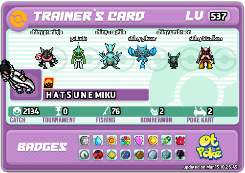 H A T S U N E MIKU Card otPokemon.com