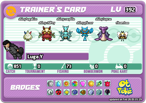 Luga Y Card otPokemon.com