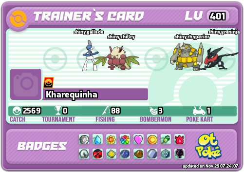 Kharequinha Card otPokemon.com