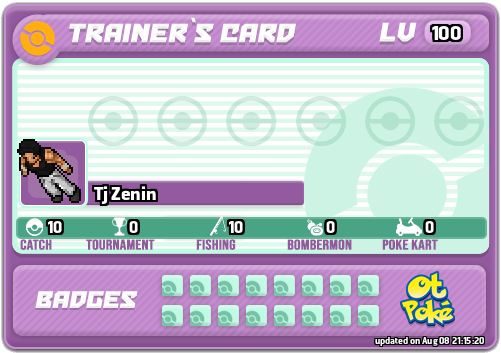 Tj Zenin Card otPokemon.com