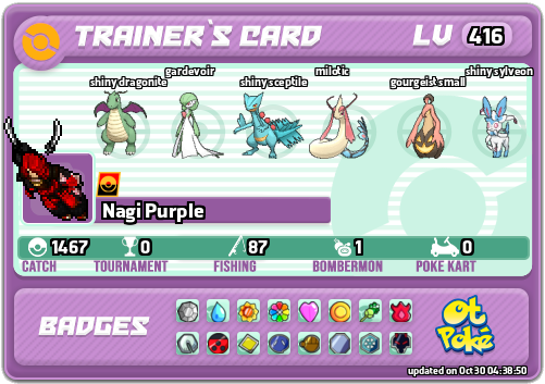 Nagi Purple Card otPokemon.com