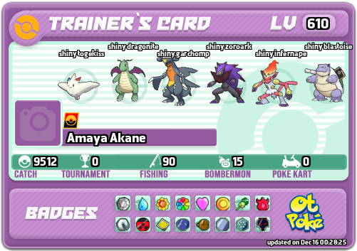 Amaya Akane Card otPokemon.com