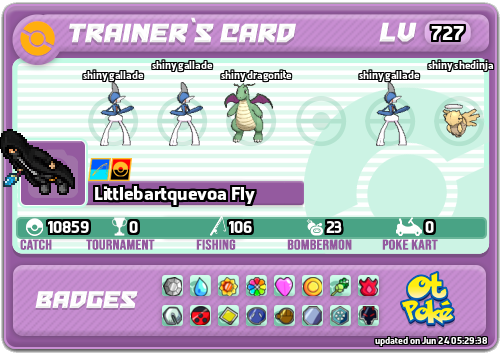 Littlebartquevoa Fly Card otPokemon.com