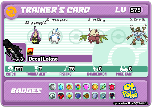 Decal Lokao Card otPokemon.com