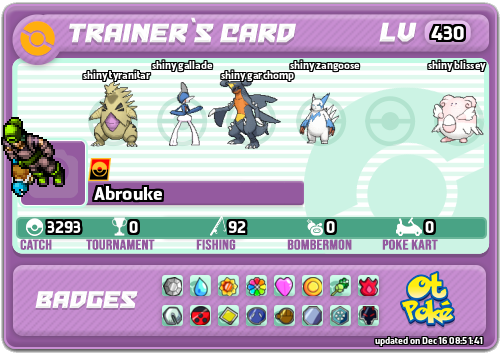 Abrouke Card otPokemon.com