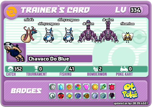 Chavaco Do Blue Card otPokemon.com