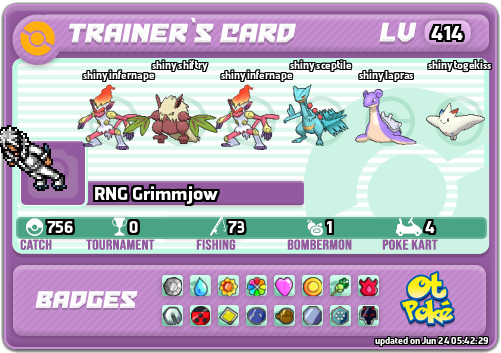 RNG Grimmjow Card otPokemon.com