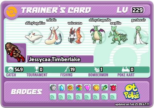 Jessycaa Timberlake Card otPokemon.com