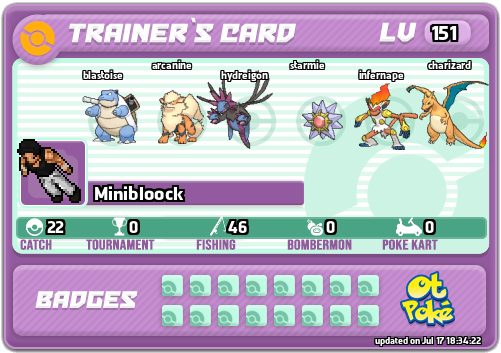 Minibloock Card otPokemon.com