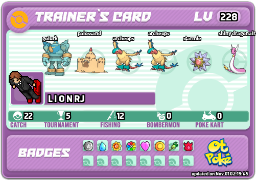 L I O N RJ Card otPokemon.com