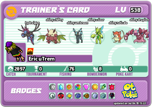 Eric uTrem Card otPokemon.com