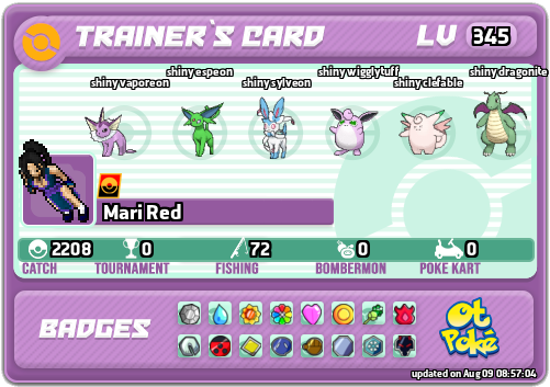Mari Red Card otPokemon.com