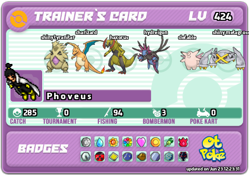 P h o v e u s Card otPokemon.com