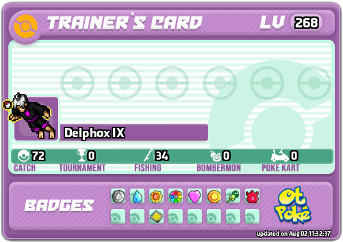 Delphox IX Card otPokemon.com