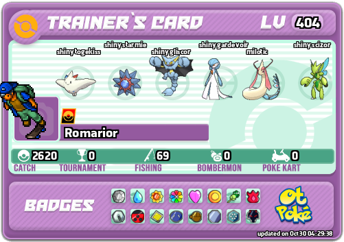 Romarior Card otPokemon.com