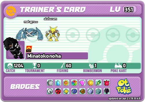 Minatokonoha Card otPokemon.com