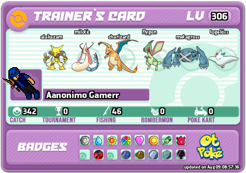 Aanonimo Gamerr Card otPokemon.com