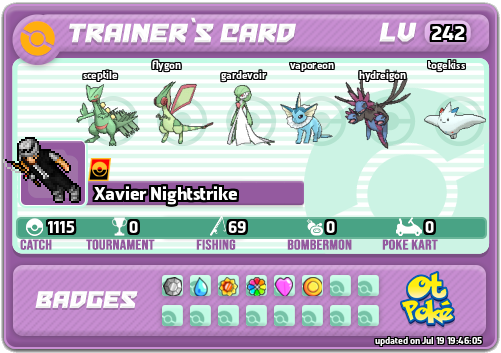 Xavier Nightstrike Card otPokemon.com