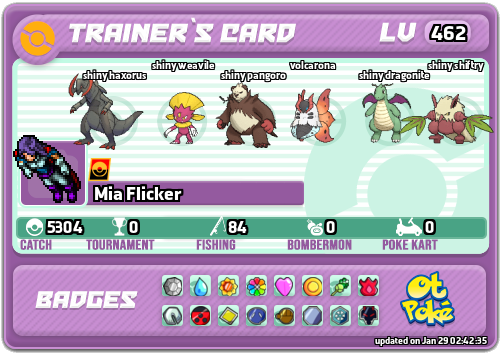 Mia Flicker Card otPokemon.com