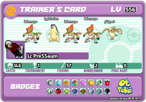Lc PreSSaum Card otPokemon.com