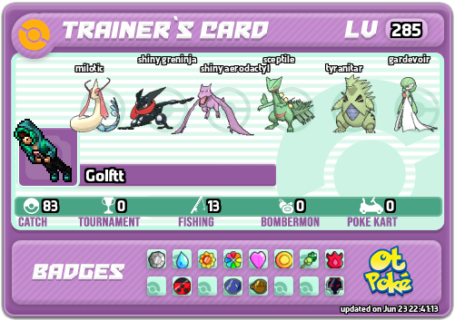 Golftt Card otPokemon.com