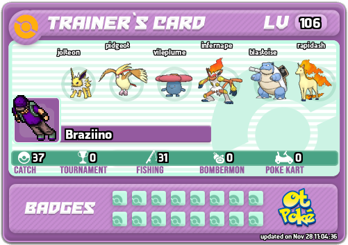 Braziino Card otPokemon.com