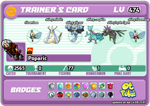 Poparic Card otPokemon.com
