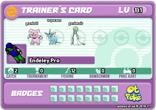 Endeley Pro Card otPokemon.com