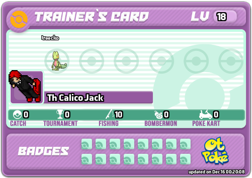 Th Calico Jack Card otPokemon.com