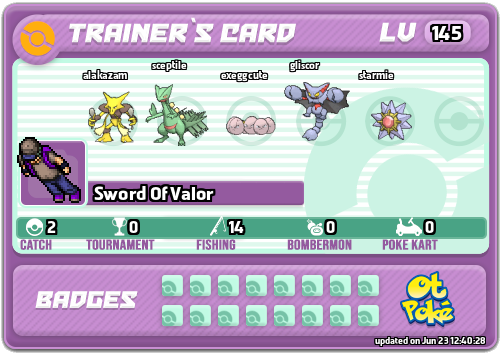Sword Of Valor Card otPokemon.com