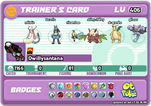 Owillysantana Card otPokemon.com