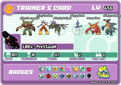 LBRx - PreSSauM Card otPokemon.com