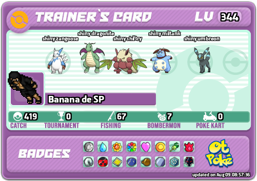 Banana de SP Card otPokemon.com